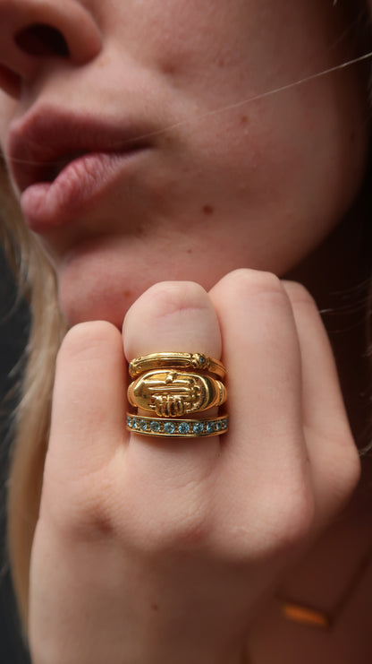 Honor's Ring Stack in Gold