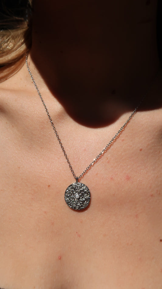 Andromeda's Starry Necklace In Silver
