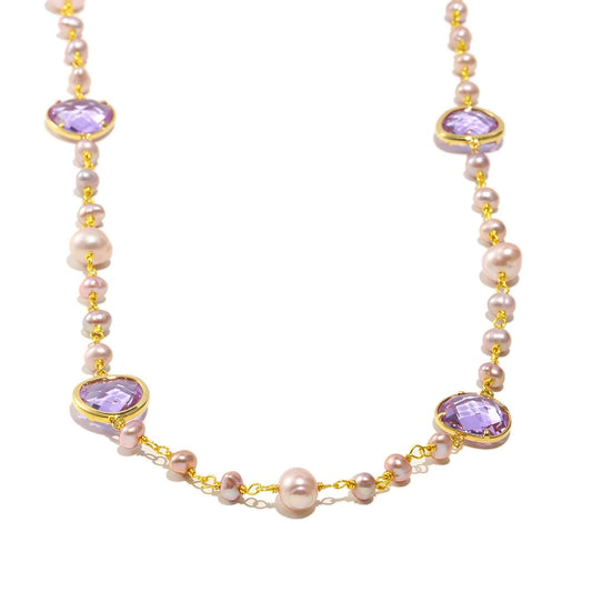 Els’ Purple Pearl Necklace