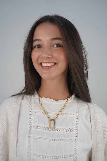 Corinne's Colourful Loop Necklace