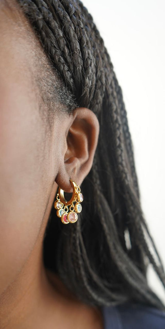 Maya’s gemstone hoops