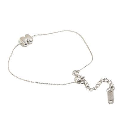 Bubble Letter Bracelet in Silver