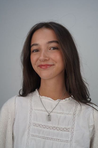 Lila's Silver Sun Necklace