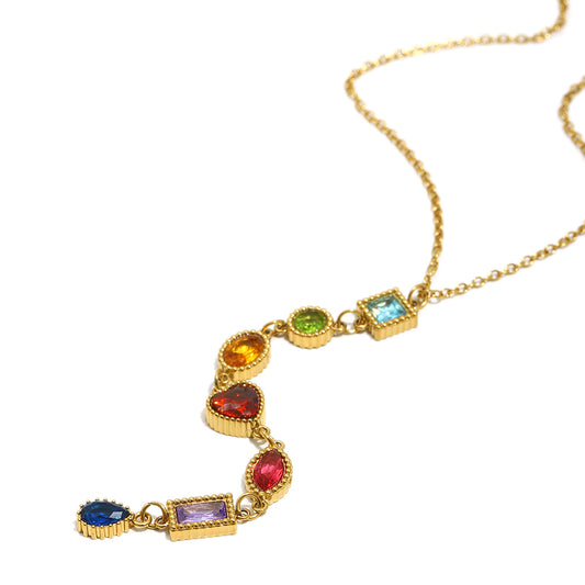 Seraphina’s Rainbow Drop Necklace