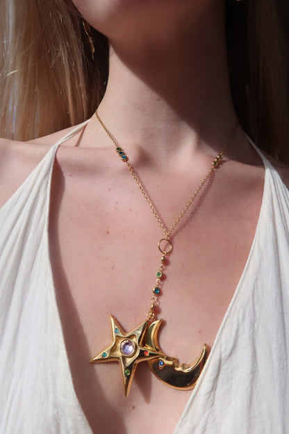 Cecily’s Moon and Star Necklace