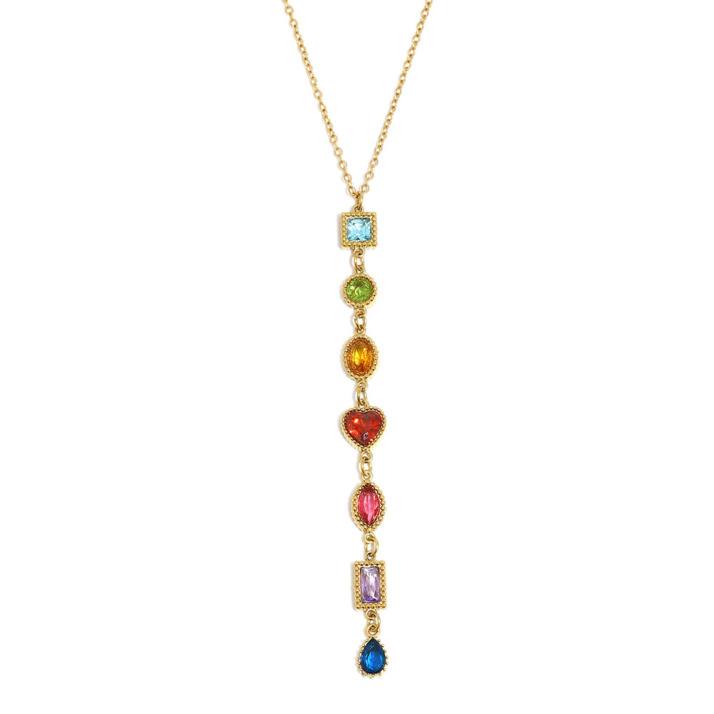 Seraphina’s Rainbow Drop Necklace