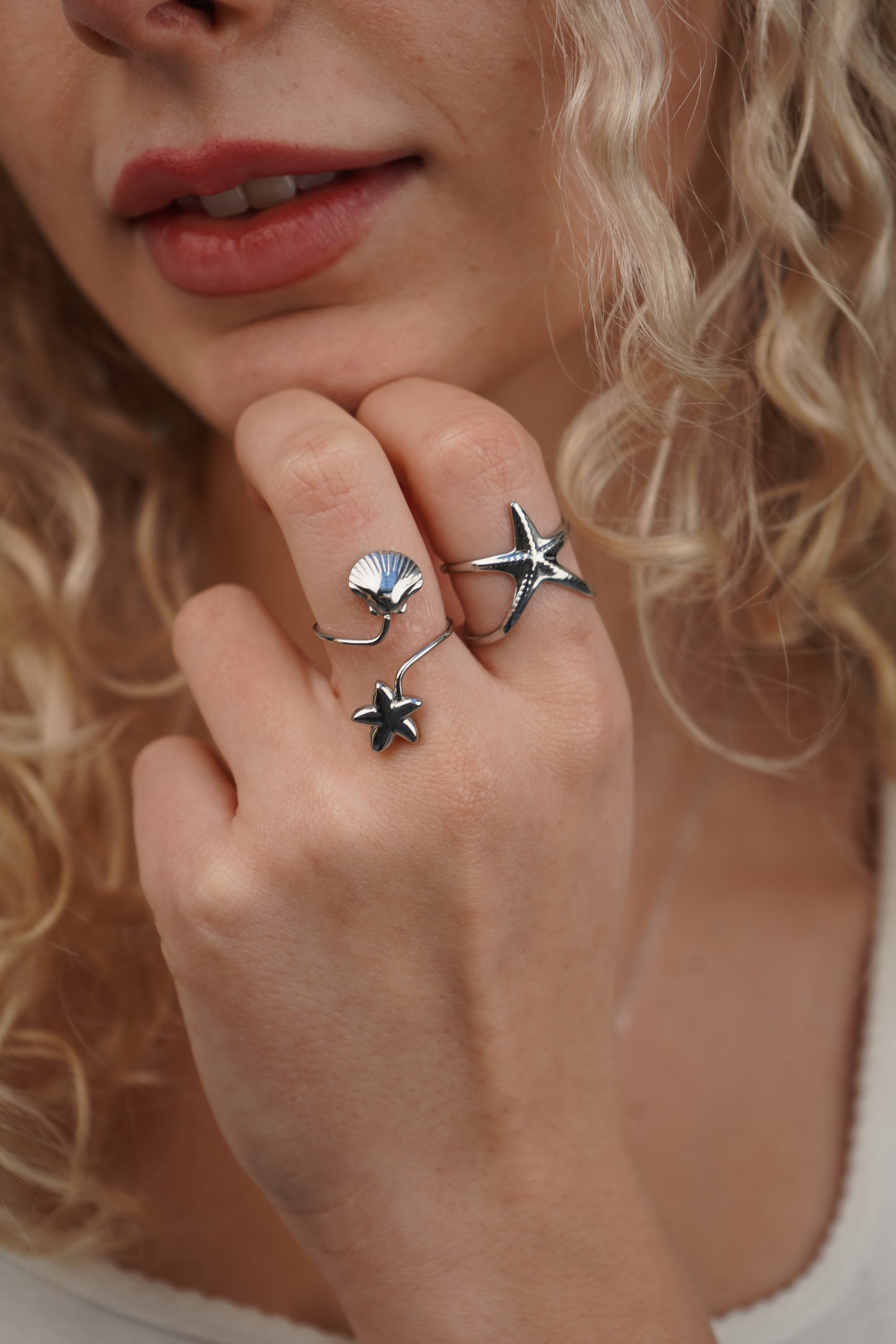 Sirena's Star Ring In Silver