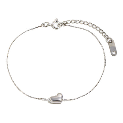 Bubble Letter Bracelet in Silver