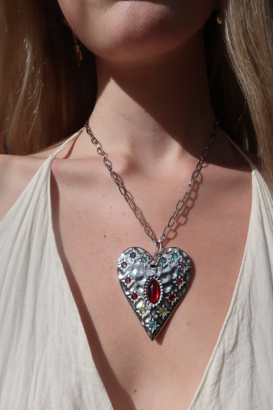 Annetta's Heart Pendant In Silver