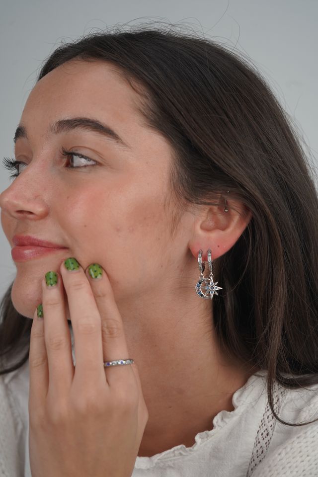 Naomie's moonshine ring in silver