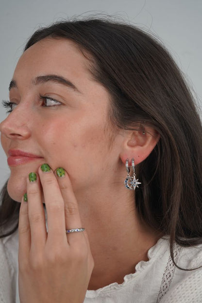 Naomie's moonshine ring in silver