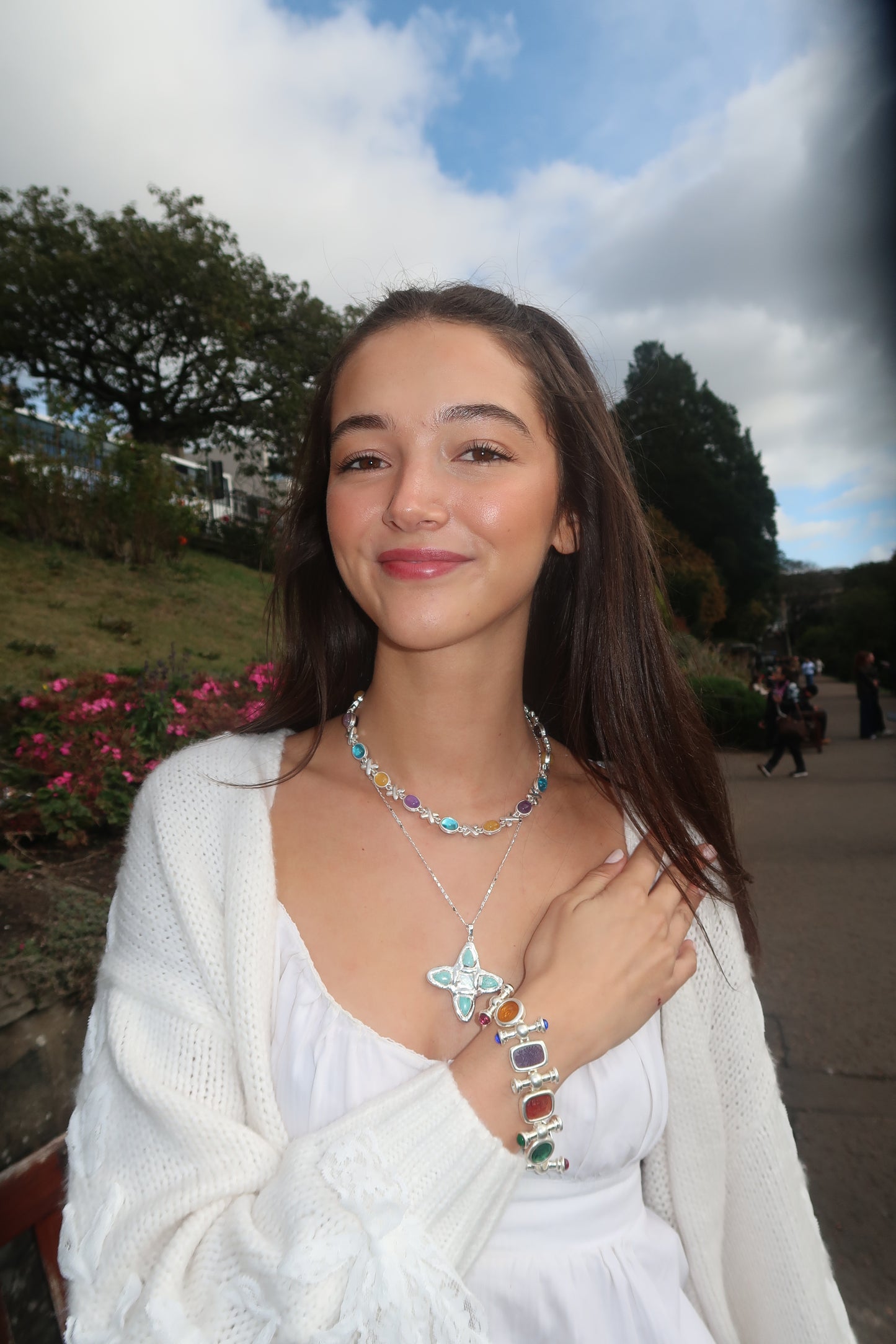 Aurora's Charm Bracelet In Silver