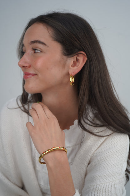 Lolita's heart bangle in Gold