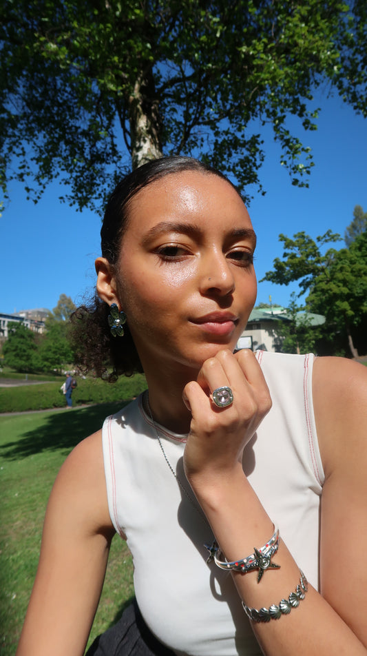 Olivia's Pink Ring in Silver