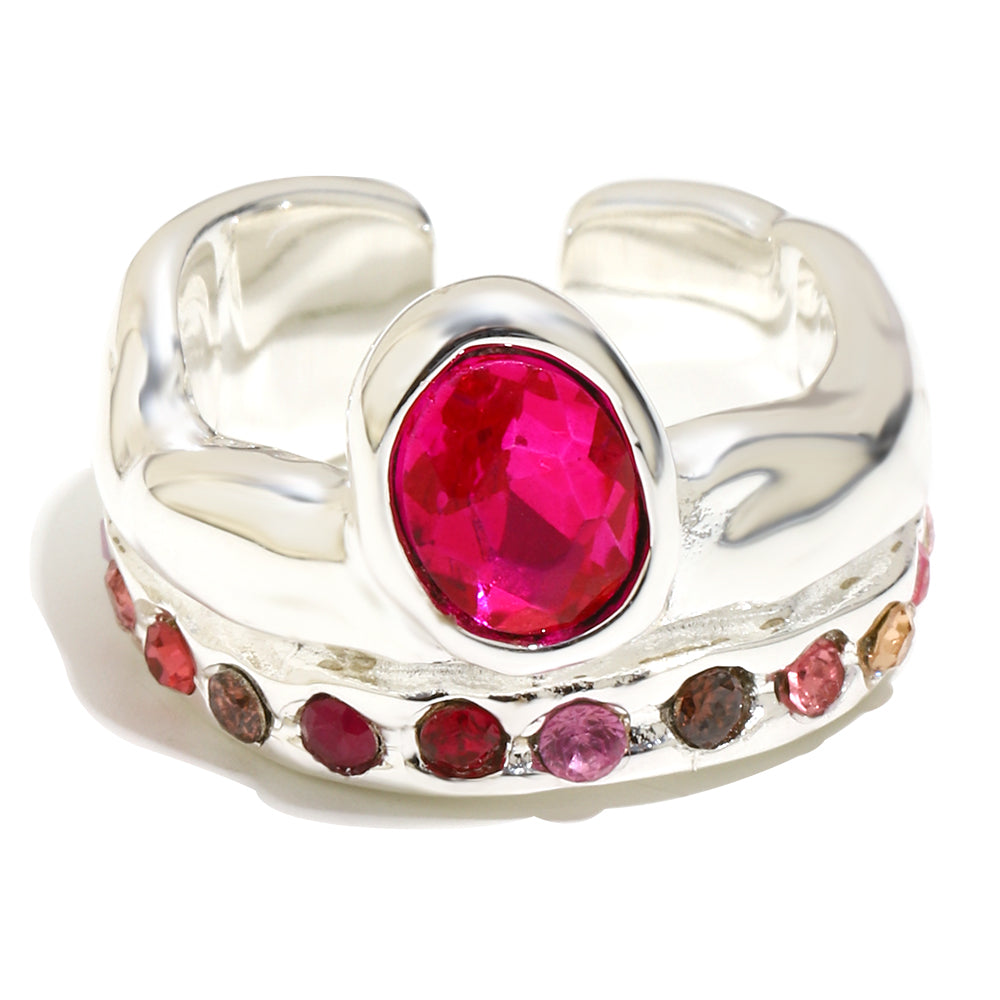 Paloma's Pink Ring In Silver