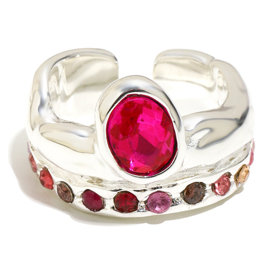 Paloma's Pink Ring In Silver