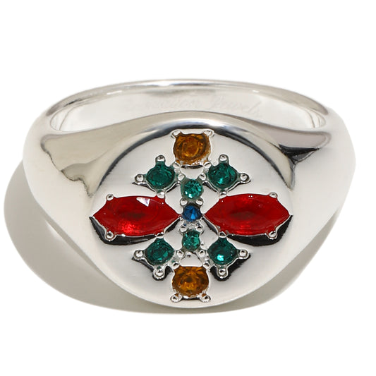 Ruby's Signet ring in silver