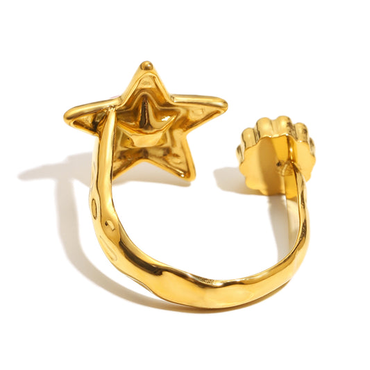 Verity's pink star ring