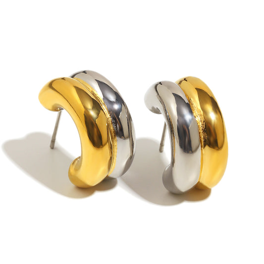 Mina's Mixed Metal Hoops