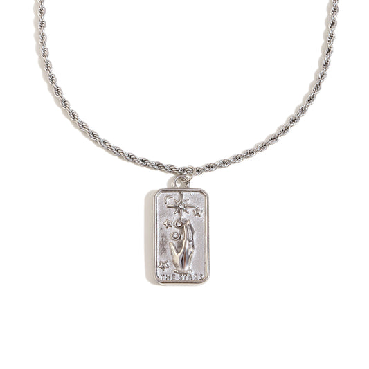 Sanah's Star Necklace In Silver