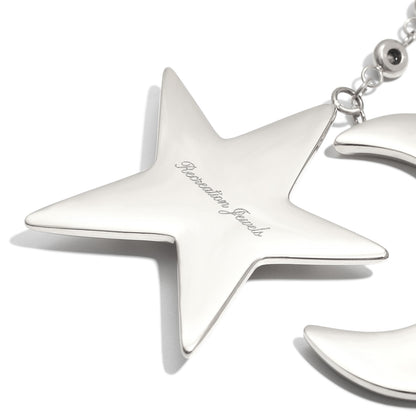 Cecily's Star Necklace In Silver