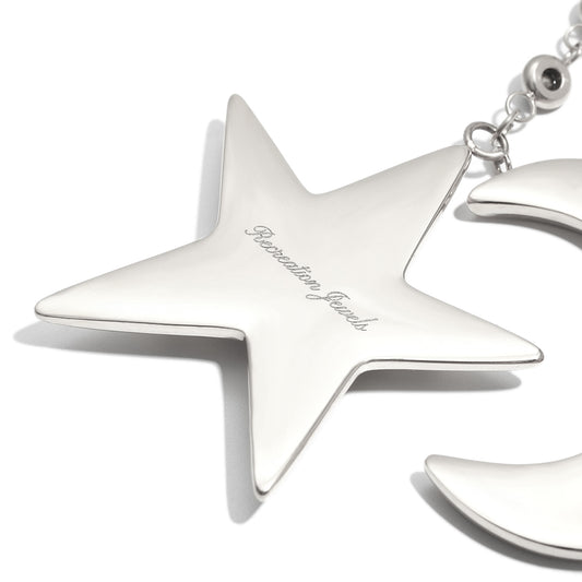 Cecily's Star Necklace In Silver