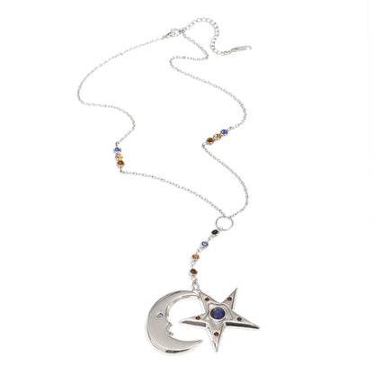 Cecily's Star Necklace In Silver