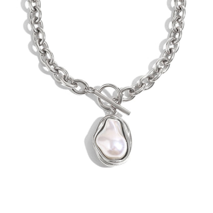 Daisy's Rock Necklace In Silver
