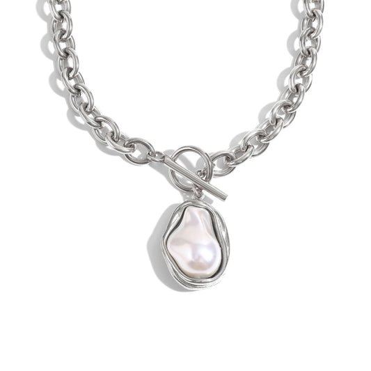 Daisy's Rock Necklace In Silver