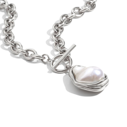 Daisy's Rock Necklace In Silver
