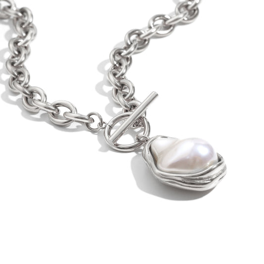 Daisy's Rock Necklace In Silver