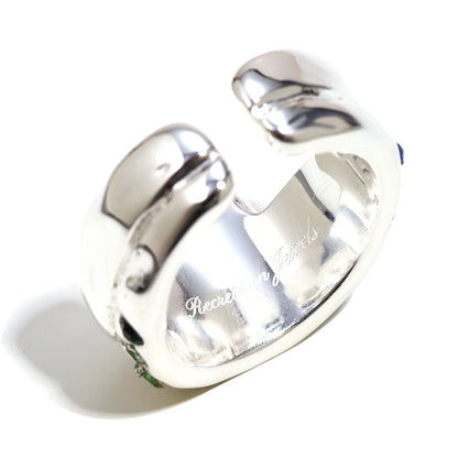 Paloma’s Green Ring In Silver