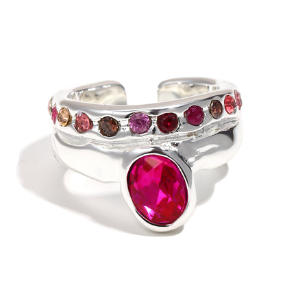 Paloma's Pink Ring In Silver