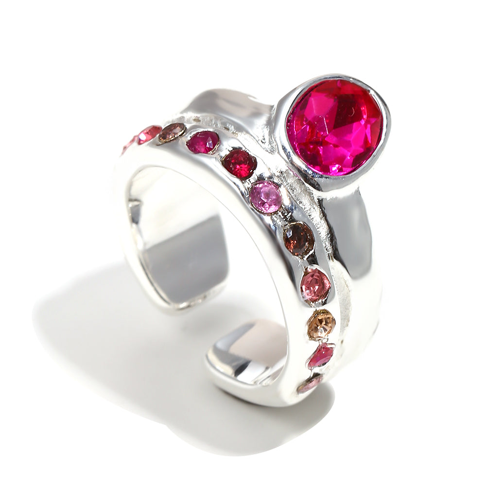 Paloma's Pink Ring In Silver