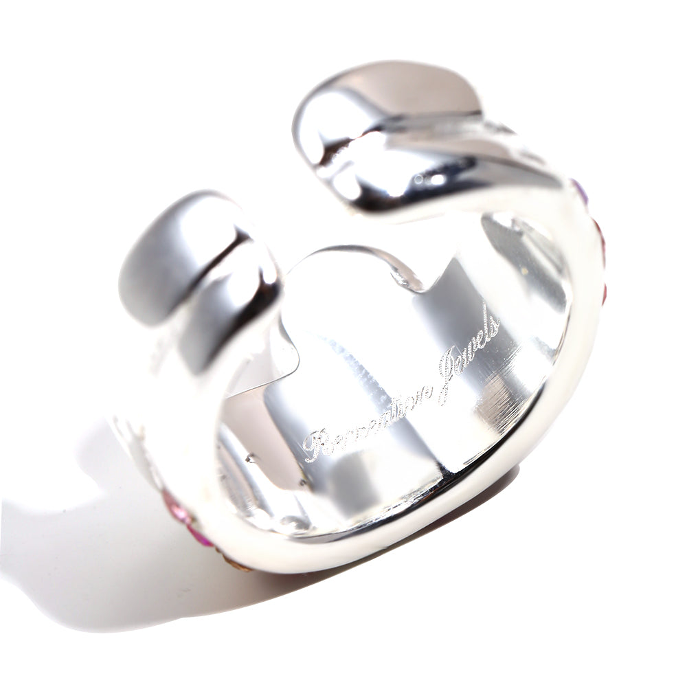 Paloma's Pink Ring In Silver