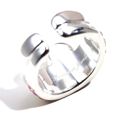 Paloma's Pink Ring In Silver