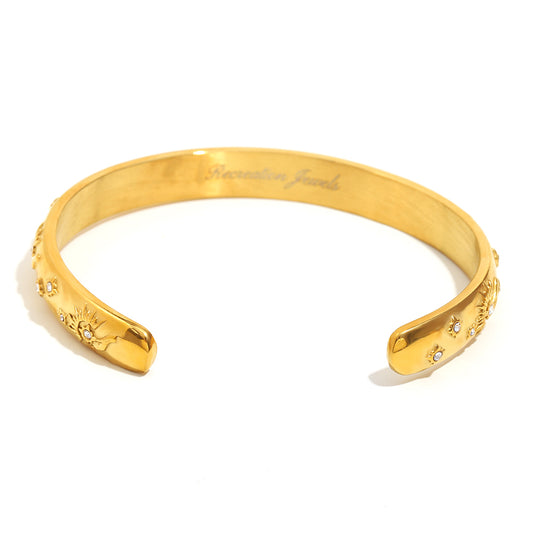 Phoenix Rising Bangle in Gold