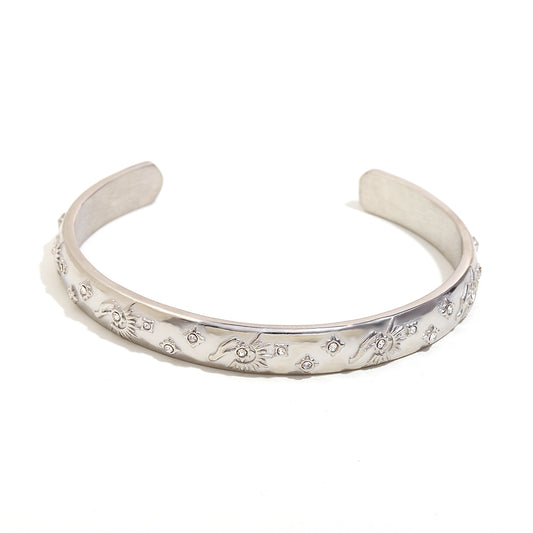 Phoenix Rising Bangle in Silver