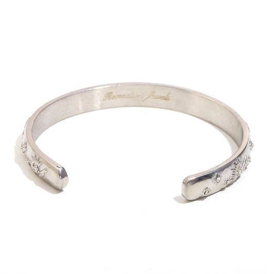 Phoenix Rising Bangle in Silver