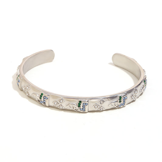 Francesca's Fortuna Bangle in Silver