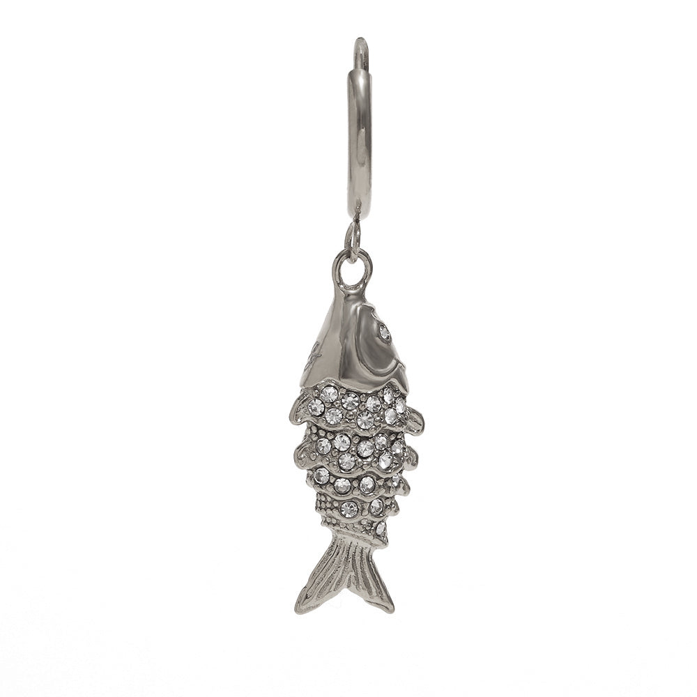 Stella's Silver Fish Hoops