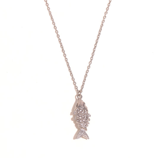 Stella's Silver Fish Necklace