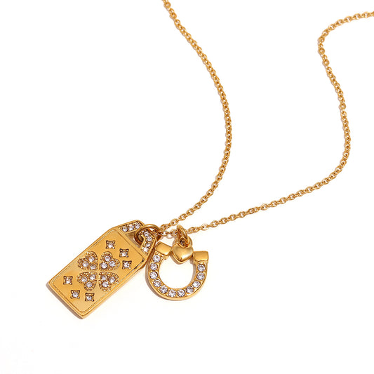 Allegra's Lucky Charm Necklace in Gold
