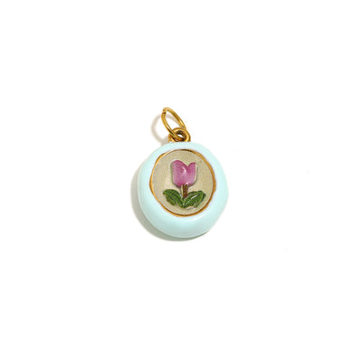 Tulip Enamel Charm