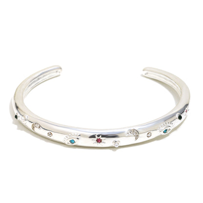 Lucia's silver celestial bangle