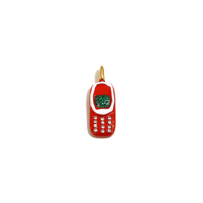 Retro Flip Phone Charm