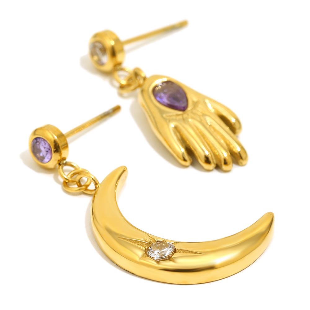 Meredith’s Gold Palm Earrings