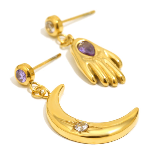 Meredith’s Gold Palm Earrings