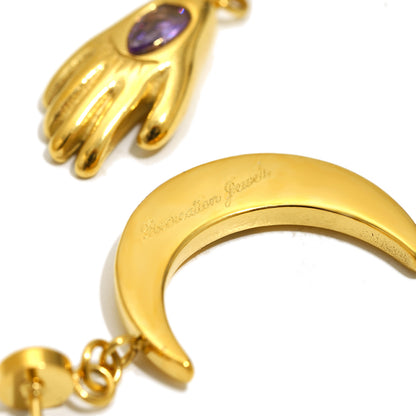 Meredith’s Gold Palm Earrings