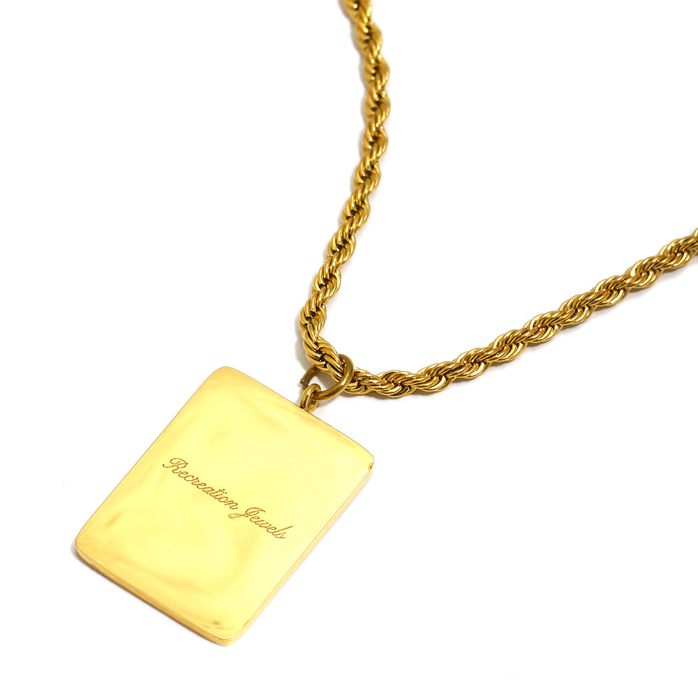 Vesper's Ace of Spades Necklace In Gold